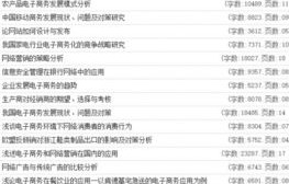 电子商务专业毕业论文text